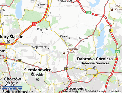 MICHELIN Grodków map - ViaMichelin