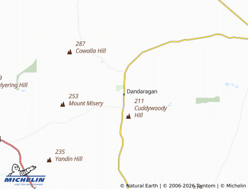 Mapa MICHELIN Dandaragan - ViaMichelin