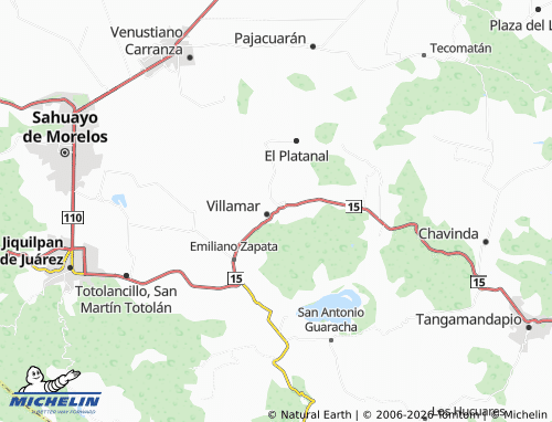 MICHELIN El Hulerío map - ViaMichelin