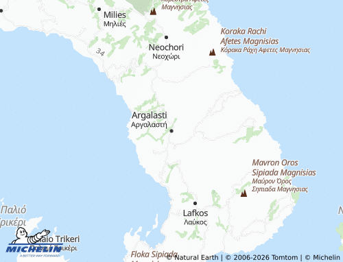 MICHELIN Argalasti map - ViaMichelin