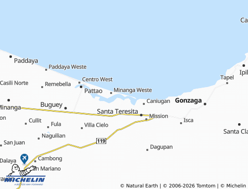 MICHELIN Minanga Este map - ViaMichelin