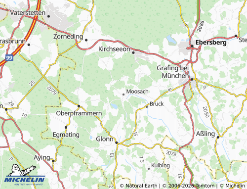 MICHELIN Moosach map - ViaMichelin