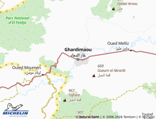 Carte MICHELIN Ghardimaou - ViaMichelin