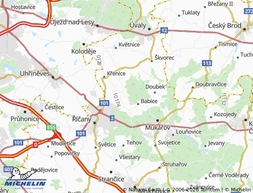 Mappa MICHELIN Březí - ViaMichelin