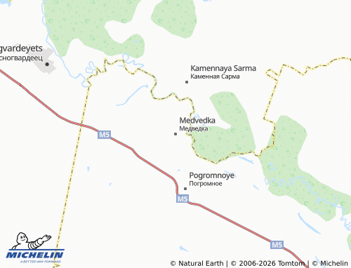 MICHELIN-Landkarte Medvedka - ViaMichelin
