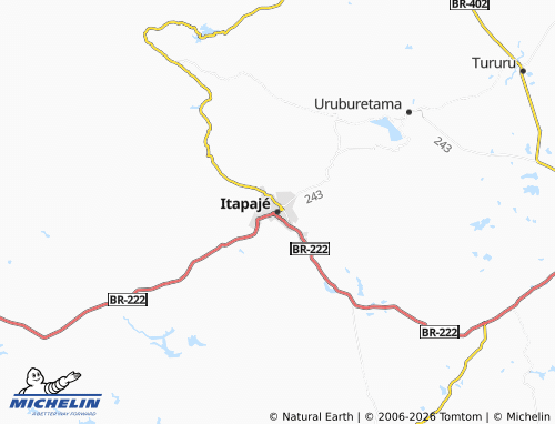 Mapa MICHELIN Itapajé - ViaMichelin