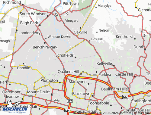 Mapa MICHELIN Schofields - ViaMichelin