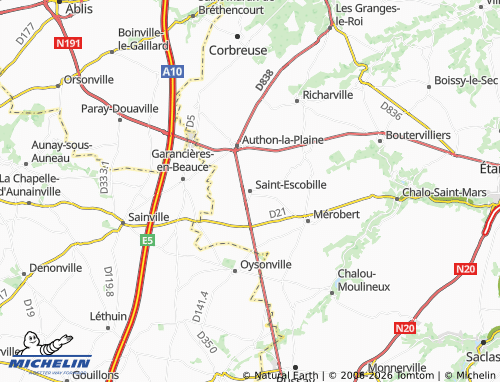 Mappa MICHELIN Saint-Escobille - ViaMichelin