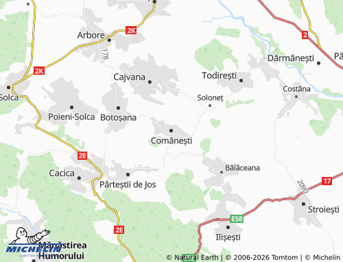 MICHELIN Comănești map - ViaMichelin