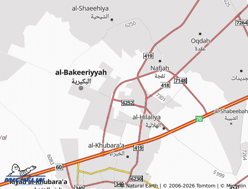 MICHELIN-Landkarte al-Rawabi - ViaMichelin