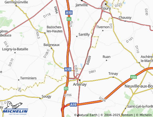 Carte MICHELIN Dambron - ViaMichelin