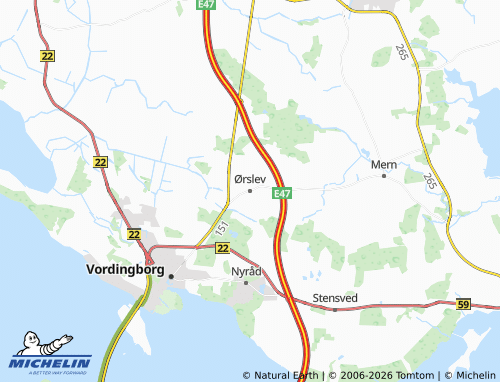 MICHELIN Ørslev map - ViaMichelin