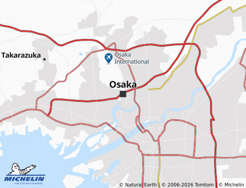 MICHELIN Osaka map - ViaMichelin