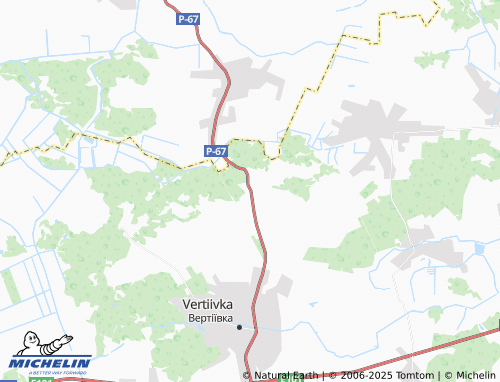 MICHELIN Tytivka map - ViaMichelin