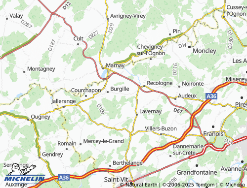 Carte MICHELIN Cordiron - ViaMichelin