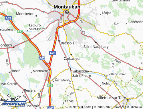 MICHELIN Corbarieu map - ViaMichelin