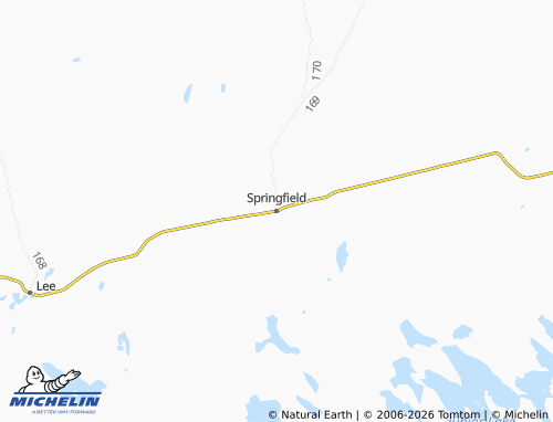 Mapa MICHELIN Springfield - ViaMichelin