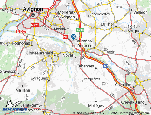 Carte MICHELIN Noves - ViaMichelin
