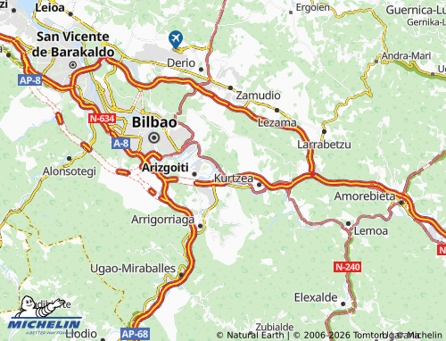 MICHELIN Agirre-Aperribai map - ViaMichelin