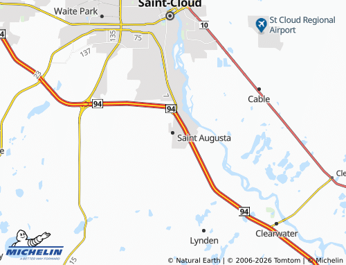 Mapa MICHELIN Saint Augusta - ViaMichelin