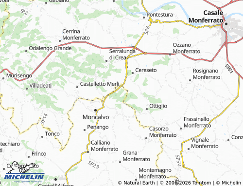 Mappa MICHELIN Castellino - ViaMichelin