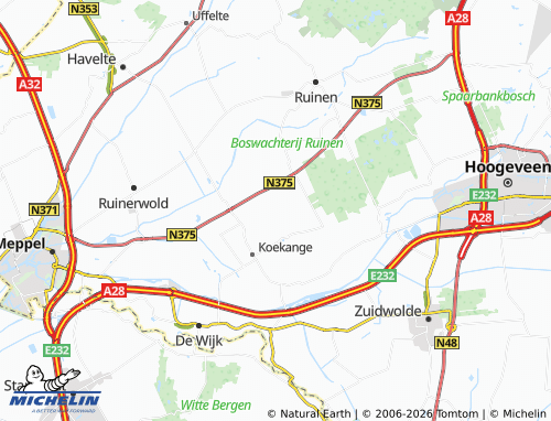 Mapa MICHELIN Koekangerveld - ViaMichelin