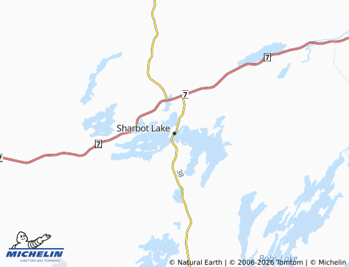 MICHELIN Sharbot Lake map - ViaMichelin