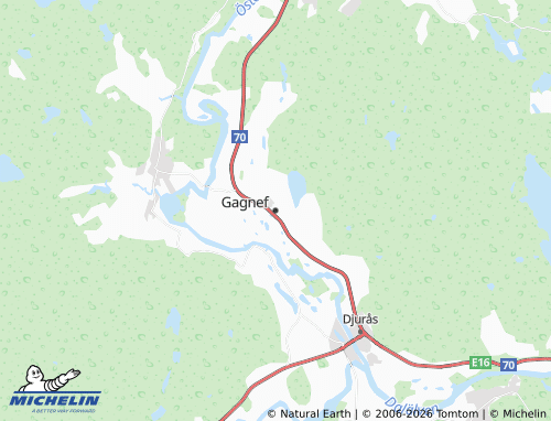 MICHELIN-Landkarte Gagnef - ViaMichelin