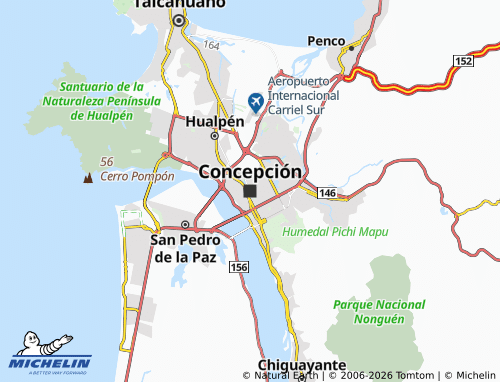 Mappa MICHELIN Concepción - ViaMichelin
