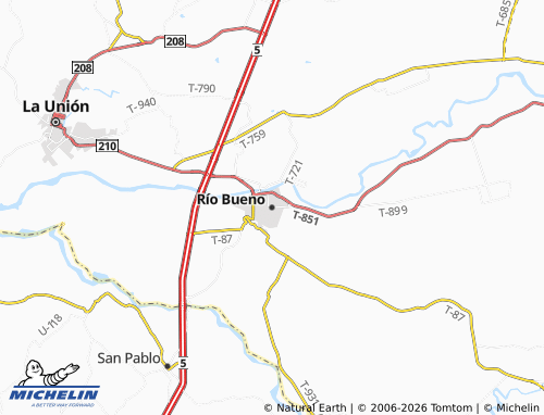 MICHELIN Río Bueno map - ViaMichelin
