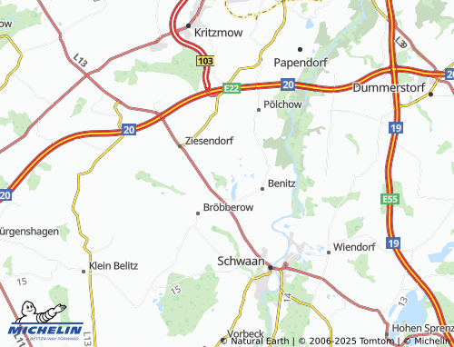 Mapa MICHELIN Brookhusen - ViaMichelin