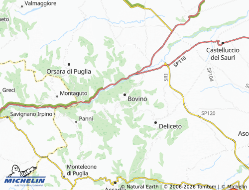 Mapa MICHELIN Bovino - ViaMichelin