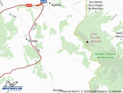 MICHELIN Cueva de Ágreda map - ViaMichelin