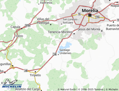MICHELIN Uruapilla map - ViaMichelin