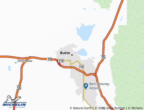 Carte MICHELIN Butte - ViaMichelin