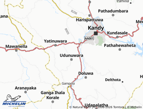 Mappa MICHELIN Alapalawala West - ViaMichelin