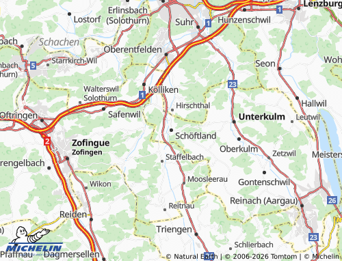 MICHELIN-Landkarte Schöftland - ViaMichelin