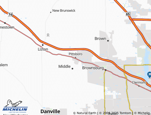 MICHELIN Pittsboro map - ViaMichelin