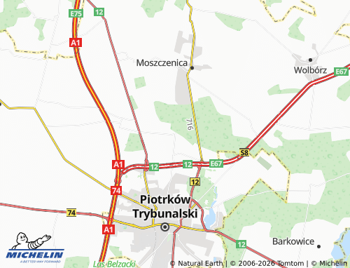 Carte MICHELIN Michałów - ViaMichelin