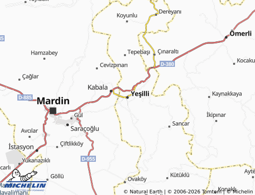 MICHELIN-Landkarte Yeşilli - ViaMichelin