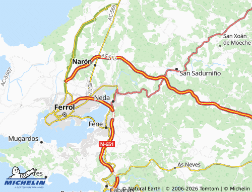 MICHELIN-Landkarte Mourela Baixa - ViaMichelin