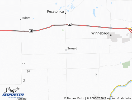 Mapa MICHELIN Seward - ViaMichelin