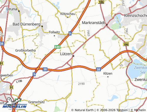 MICHELIN Lützen map - ViaMichelin