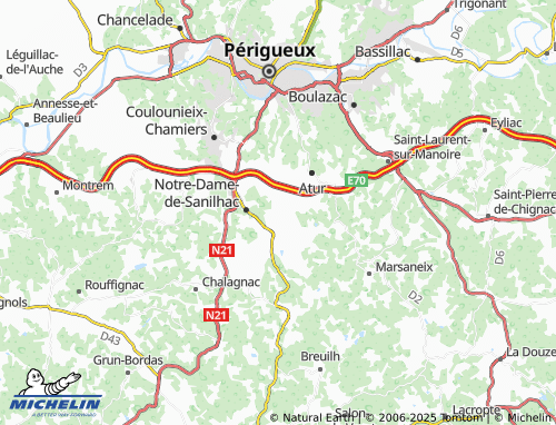 MICHELIN La Blancherie map - ViaMichelin