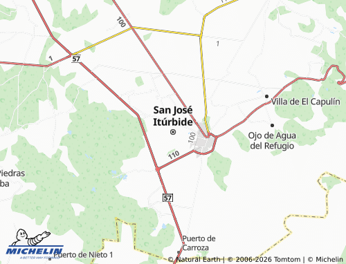 Mappa MICHELIN San José Itúrbide - ViaMichelin