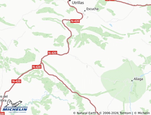 MICHELIN Cuevas de Almudén map - ViaMichelin