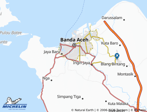 MICHELIN Lhong Cut map - ViaMichelin
