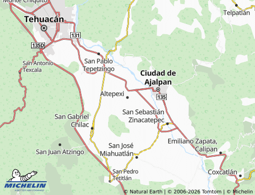 Carte MICHELIN Altepexi - ViaMichelin