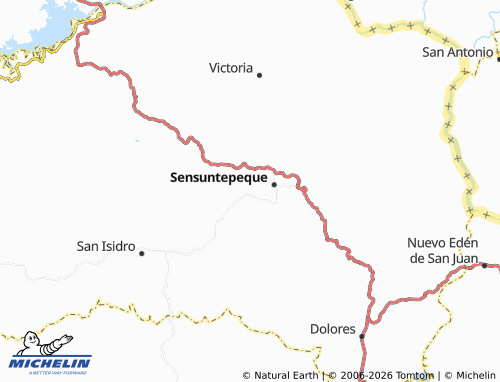 MICHELIN Guacotecti map - ViaMichelin