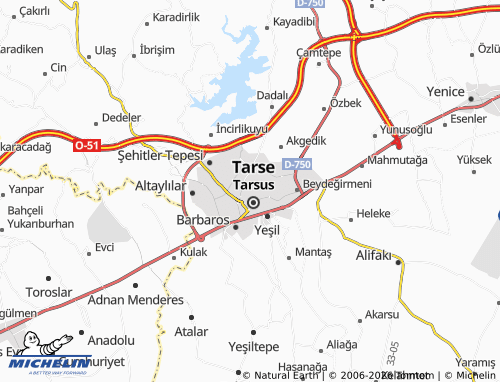 MICHELIN Eski Ömerli map - ViaMichelin